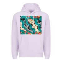 Lilac turquoise glitter cowhide Premium Hoodie - JahusDesignShop