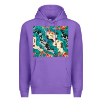 Purple turquoise glitter cowhide Premium Hoodie - JahusDesignShop