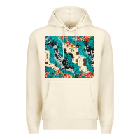 Sandshell turquoise glitter cowhide Premium Hoodie - JahusDesignShop