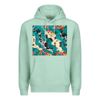 Seafoam turquoise glitter cowhide Premium Hoodie - JahusDesignShop