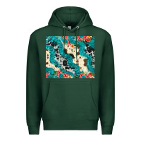 Sports Green turquoise glitter cowhide Premium Hoodie - JahusDesignShop