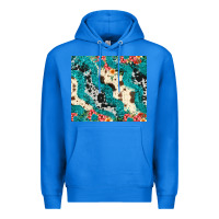 True Royal turquoise glitter cowhide Premium Hoodie - JahusDesignShop