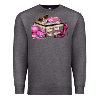 Charcoal Heather girl boss lady Premium Sweatshirt - texasbilliewilder
