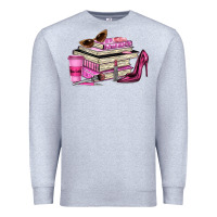 Heather Grey girl boss lady Premium Sweatshirt - texasbilliewilder