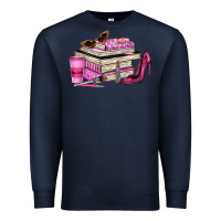 Navy girl boss lady Premium Sweatshirt - texasbilliewilder