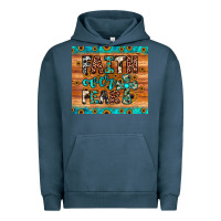 Pigment Midnight Navy faith over fear Urban Hoodie - JahusDesignShop