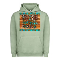 Pigment Oil Green faith over fear Urban Hoodie - JahusDesignShop