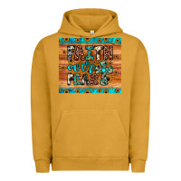 Pigment Peanut Butter faith over fear Urban Hoodie - JahusDesignShop