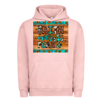 Pigment Salmon faith over fear Urban Hoodie - JahusDesignShop