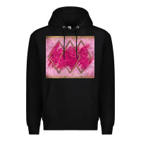 Black pink glitter Premium Hoodie - JahusDesignShop