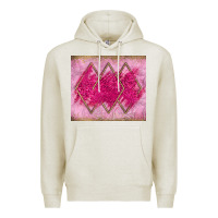 Oatmeal Heather pink glitter Premium Hoodie - JahusDesignShop