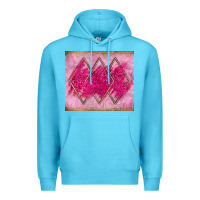 Ocean Blue pink glitter Premium Hoodie - JahusDesignShop