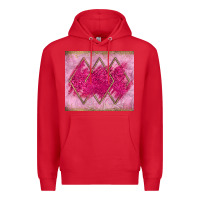 Red pink glitter Premium Hoodie - JahusDesignShop