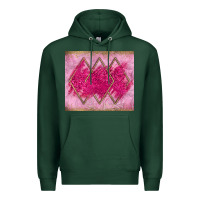 Sports Green pink glitter Premium Hoodie - JahusDesignShop