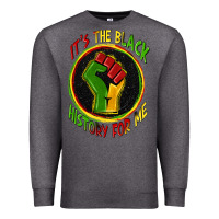 Charcoal Heather it's the black history for me Premium Sweatshirt - Zillion Design Studio