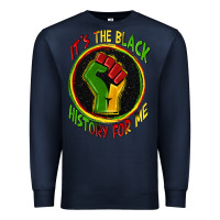Navy it's the black history for me Premium Sweatshirt - Zillion Design Studio