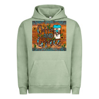 Pigment Oil Green coffee and grace Urban Hoodie - JahusDesignShop