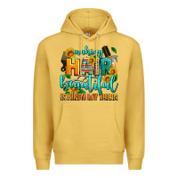 Antique Gold making hair beautiful is kinda my thing Premium Hoodie - AdoDesignShop