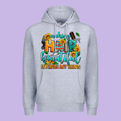 Making Hair Beautiful Is Kinda My Thing Premium Hoodie Designed By Adodesignshop
