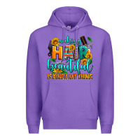 Purple making hair beautiful is kinda my thing Premium Hoodie - AdoDesignShop