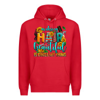 Red making hair beautiful is kinda my thing Premium Hoodie - AdoDesignShop