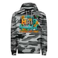 Slate Camo making hair beautiful is kinda my thing Premium Hoodie - AdoDesignShop