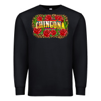 Black chingona Premium Sweatshirt - Zillion Design Studio