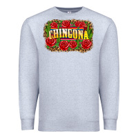 Heather Grey chingona Premium Sweatshirt - Zillion Design Studio