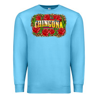 Ocean Blue chingona Premium Sweatshirt - Zillion Design Studio