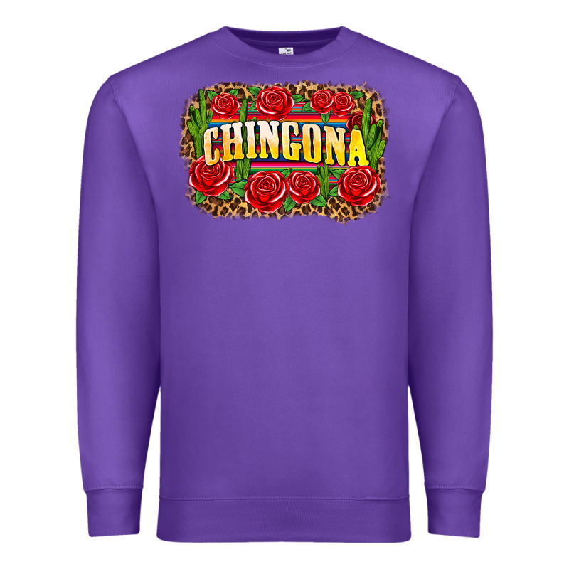 Chingona Premium Sweatshirt by Zillion Design Studio | Teevron