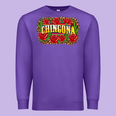 Chingona Premium Sweatshirt Designed By Zillion Design Studio