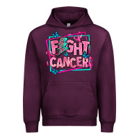 Mauve Wine fight cancer Urban Hoodie - AdoDesignShop