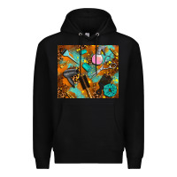 Black hair tech Premium Hoodie - AdoDesignShop