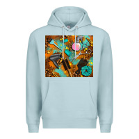 Blue Mist hair tech Premium Hoodie - AdoDesignShop