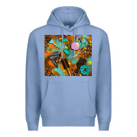 Colony Blue hair tech Premium Hoodie - AdoDesignShop
