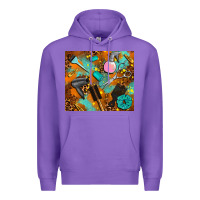 Purple hair tech Premium Hoodie - AdoDesignShop