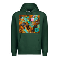 Sports Green hair tech Premium Hoodie - AdoDesignShop