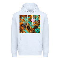 White hair tech Premium Hoodie - AdoDesignShop