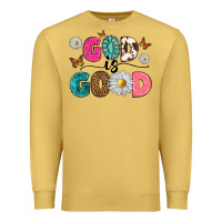 Antique Gold god is good Premium Sweatshirt - texasbilliewilder