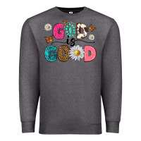 Charcoal Heather god is good Premium Sweatshirt - texasbilliewilder