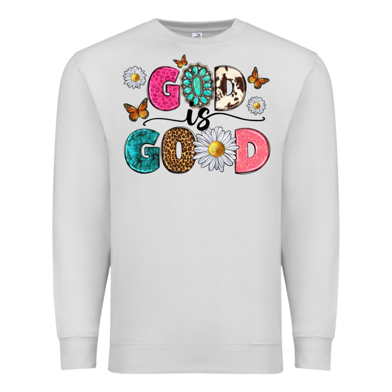 God Is Good Premium Sweatshirt by texasbilliewilder | Teevron