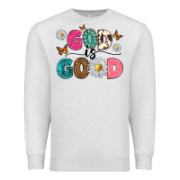 Oatmeal Heather god is good Premium Sweatshirt - texasbilliewilder