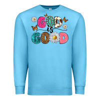Ocean Blue god is good Premium Sweatshirt - texasbilliewilder