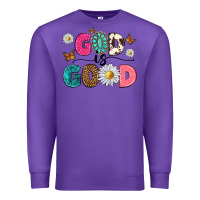 Purple god is good Premium Sweatshirt - texasbilliewilder