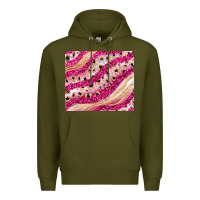 Army Green pink glitter Premium Hoodie - JahusDesignShop
