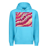 Ocean Blue pink glitter Premium Hoodie - JahusDesignShop