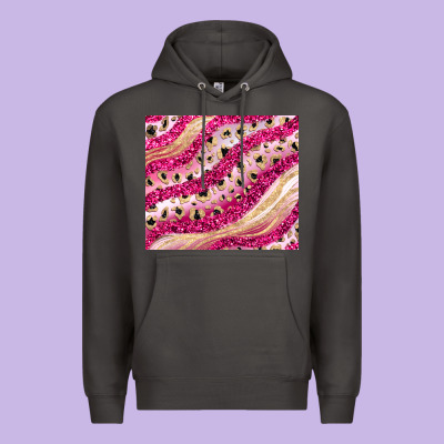 Pink Glitter Premium Hoodie Designed By Jahusdesignshop