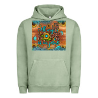 Pigment Oil Green all my hope is in jesus Urban Hoodie - JahusDesignShop