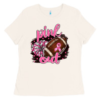 Bone pink out football Ladies Tee - BarkalooDesign
