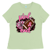 Matcha pink out football Ladies Tee - BarkalooDesign